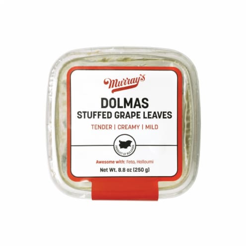 Murray's Dolmas Stuffed Grape Leaves Perspective: front