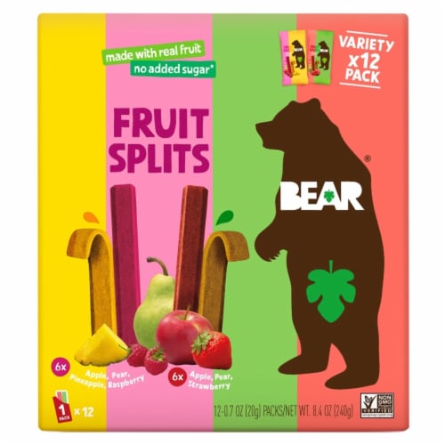 BEAR® Fruit Splits Variety Pack Perspective: front