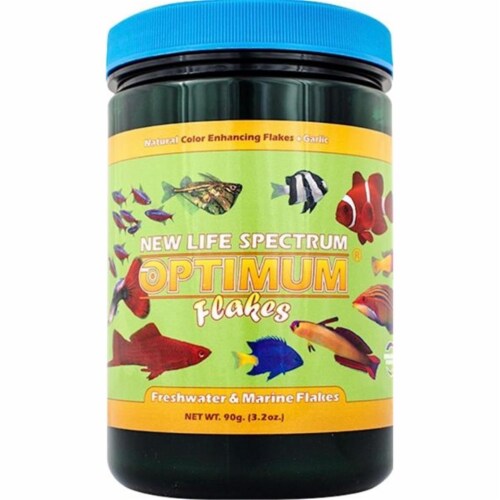 New Life Spectrum SPC02926 90 g Optimum Flakes Food Perspective: front