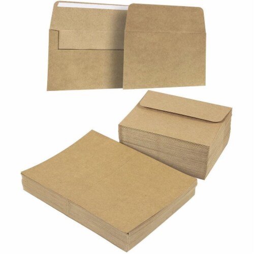 Cardstock Half Sheet and Envelope Set for Invitations (Brown, 5x7