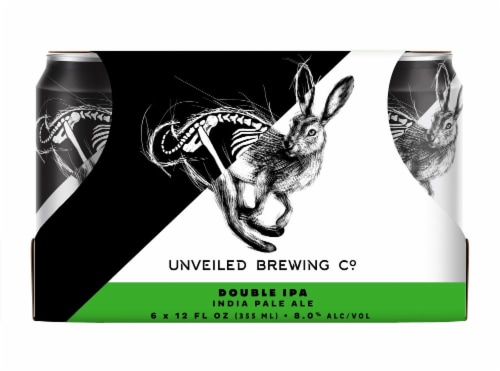 Unveiled Brewing Co. Double IPA Perspective: front