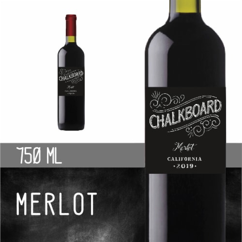 Chalkboard Merlot Perspective: front