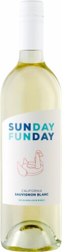 Reckless Love Wines Sunday Funday Sauvignon Blanc California White Wine Perspective: front