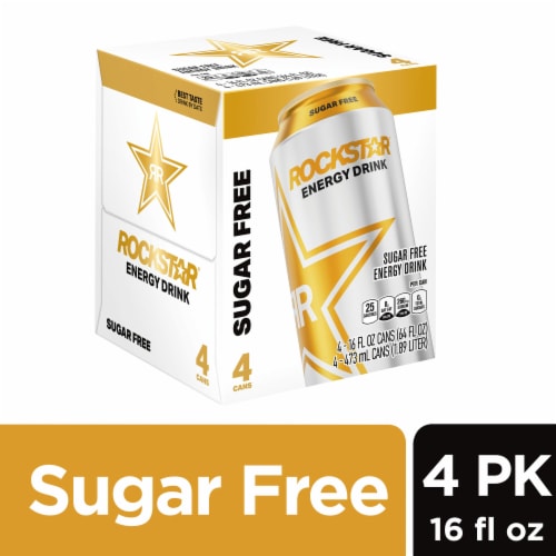 Rockstar® Sugar Free Energy Drink Perspective: front
