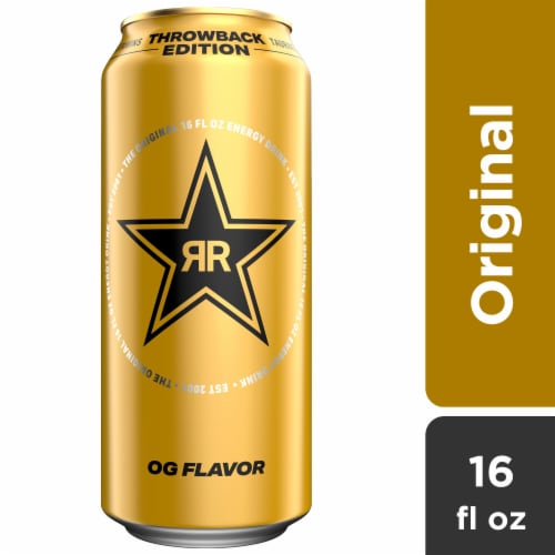 Rockstar® Original Flavor Energy Drink Can Perspective: front