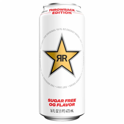 Rockstar Energy Drink, Throwback Edition: O.G. Sugar Free, 16 Fl