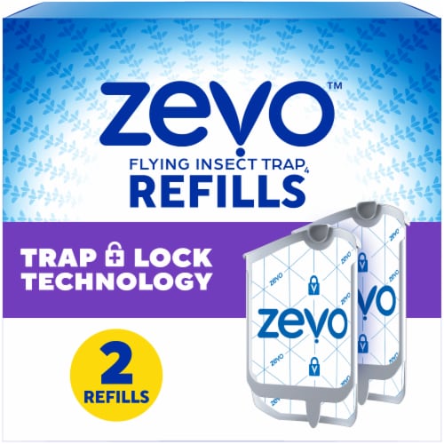 Zevo Flying Insect Trap Refill Cartidges, 2pk - Fred Meyer