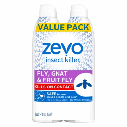 Zevo Flying Bug Spray & Insect Repellent Twin Pack Perspective: front