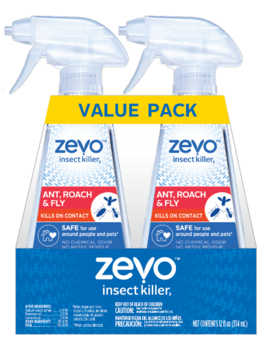 Zevo Trigger Spray Multi-Insect Killer Twin Pack, 24 oz - Jay C Food Stores