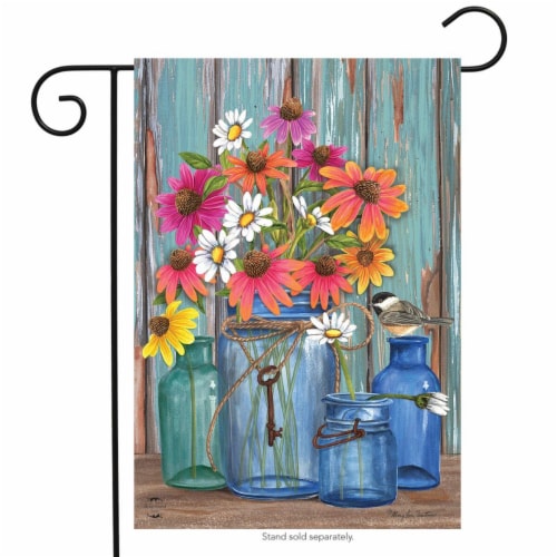 Briarwood Lane BLG00639 Farm Fresh Flowers Garden Flag Perspective: front