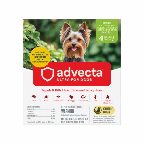 Advecta Ultra Flea & Tick Applicator for Small Dogs Perspective: front