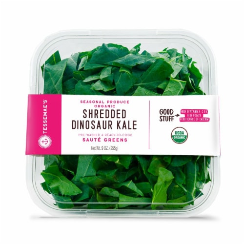 Tessemae's Organic Shredded Dinosaur Kale Perspective: front