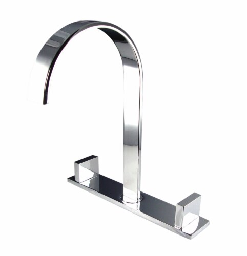 Fresca Widespread Mount Bathroom Vanity Faucet - Chrome Perspective: front