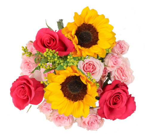 Citrus Celebration Fresh Cut Flower Bouquet Perspective: front