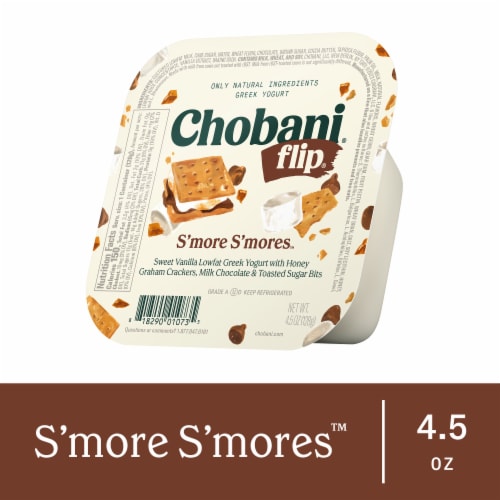 Chobani® Flip® Low-Fat Chocolate S'more S'mores™ Greek Yogurt, 4.5 oz ...