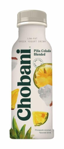 Chobani Pina Colada Blended Greek Yogurt Drink Perspective: front