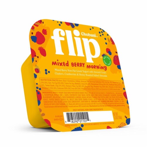 Chobani Flip Mixed Berry Morning Greek Yogurt Perspective: front