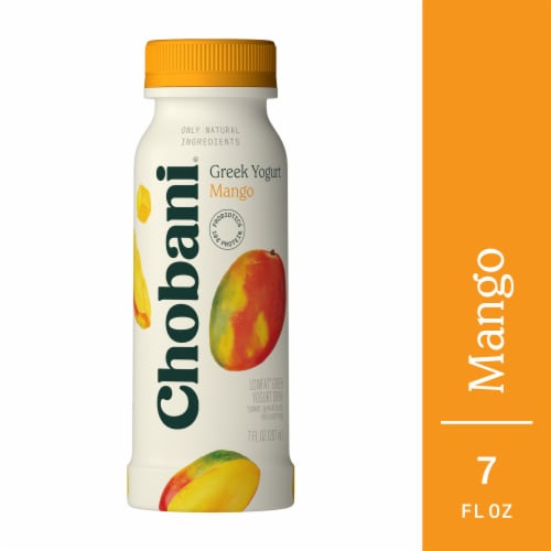 Chobani® Low-Fat Mango Greek Yogurt Drink Perspective: front