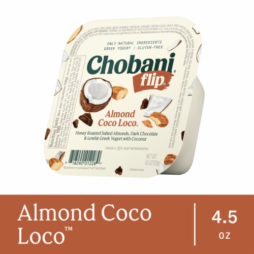 Chobani® Flip® Low-Fat Almond Coco Loco™ Chocolate Greek Yogurt Perspective: front