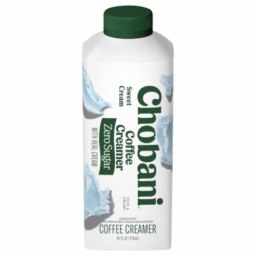 Chobani Zero Sugar Sweet Cream Coffee Creamer Perspective: front