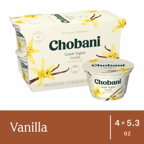 Greek Non Fat Yogurt Vanilla 5.3OZ - Best Yet Brand