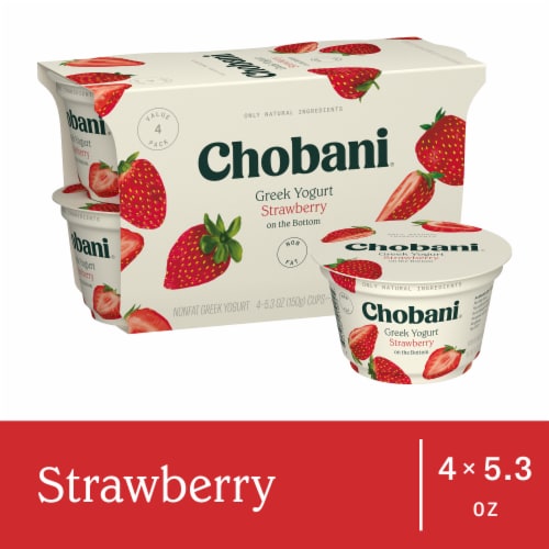 Chobani® Strawberry on the Bottom Nonfat Greek Yogurt Cups