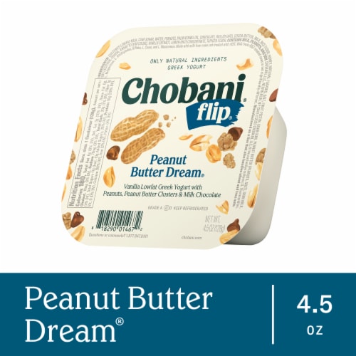 Chobani® Flip® Low-Fat Peanut Butter Dream™ Chocolate Greek Yogurt Perspective: front