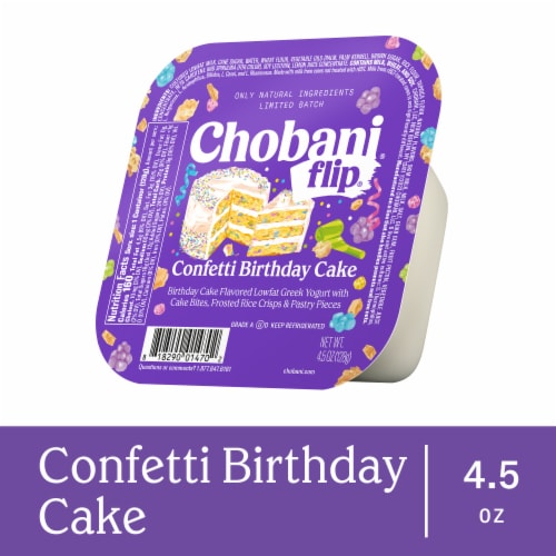 Chobani® Flip® Low-Fat Confetti Birthday Cake Greek Yogurt, 4.5 oz ...