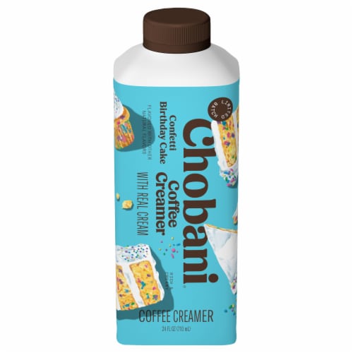 Chobani Confetti Birthday Cake Coffee Creamer 24 fl oz Perspective: front