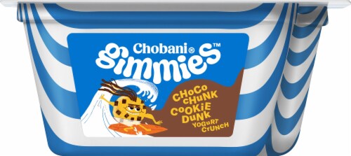Chobani Gimmies Choco Chunk Cookie Dunk Yogurt Crunch Perspective: front