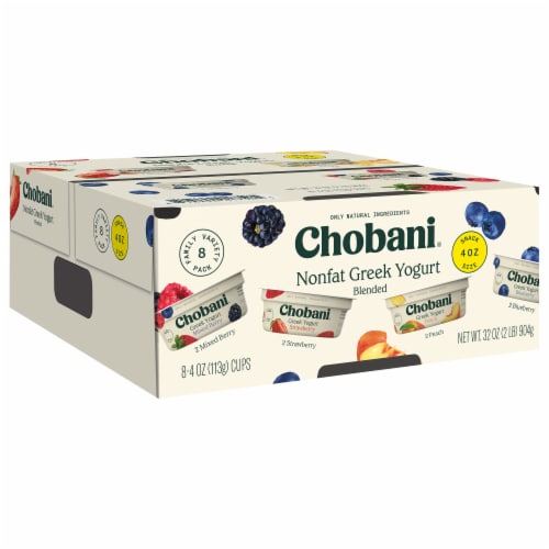 Chobani® Nonfat Greek Yogurt Cups Family Variety Pack Perspective: front