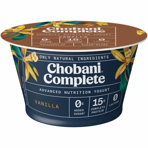 Chobani Non-Fat Vanilla Greek Yogurt 5.3 oz. - 12/Case