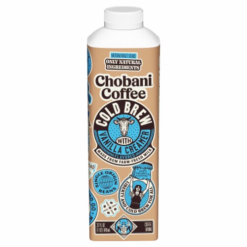 Chobani™ Cold Brew with Vanilla Creamer Coffee Perspective: front