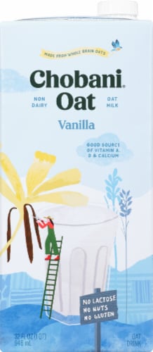 Chobani Oat Milk Vanilla Oat Drink Perspective: front