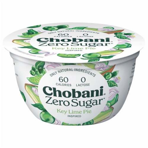 Chobani® Key Lime Pie Zero Sugar Yogurt Perspective: front