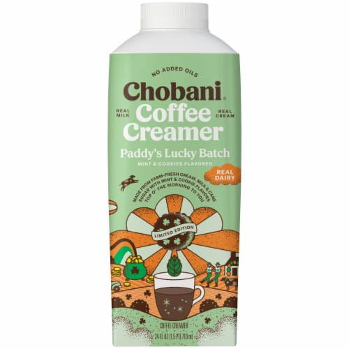 Chobani® Paddy's Lucky Batch Mint Cookie Coffee Creamer, 24 fl oz
