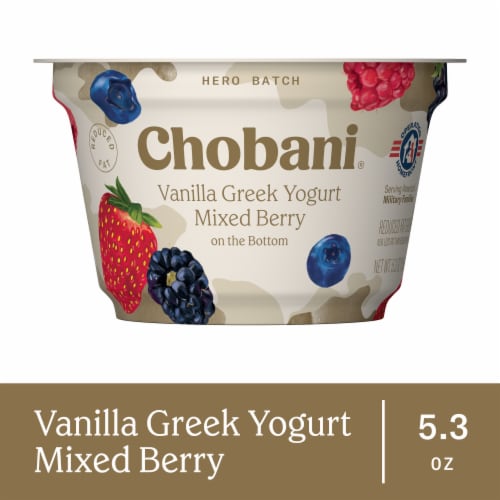 Chobani with Zero Sugar, Sugar Free Greek Yogurt, Vanilla, 5.3 oz