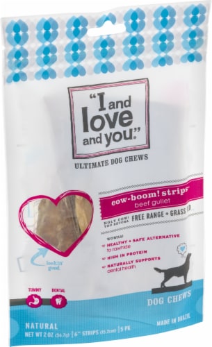I and Love and You Cow-Boom Beef Strips Perspective: front