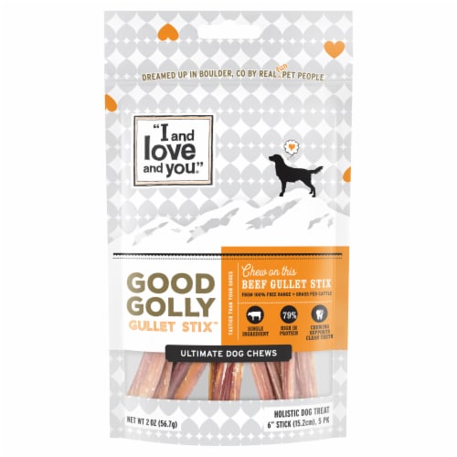 I and Love and You® Good Golly Gullet Stix™ Ultimate Dog Chews Perspective: front