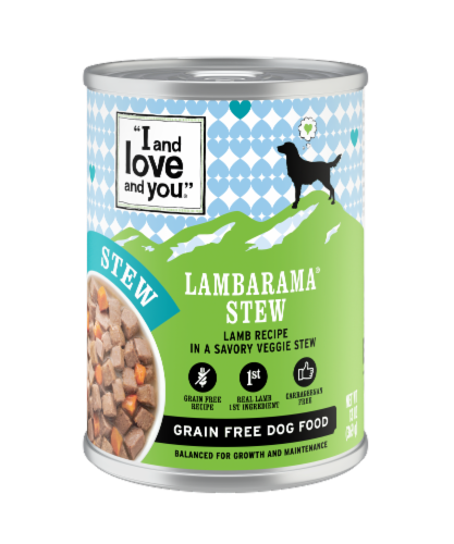 I and Love and You® Lambarama® Stew Wet Dog Food Perspective: front