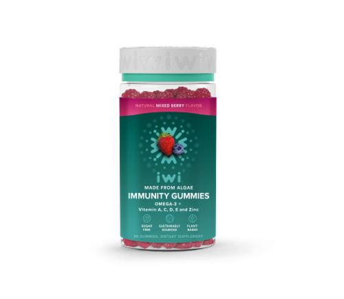 iwi Mixed Berry Immunity Gummies Perspective: front