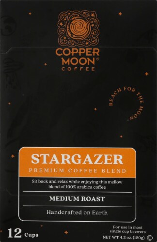 Copper Moon Stargazer Medium Roast Single Serve Coffee Cups Perspective: front