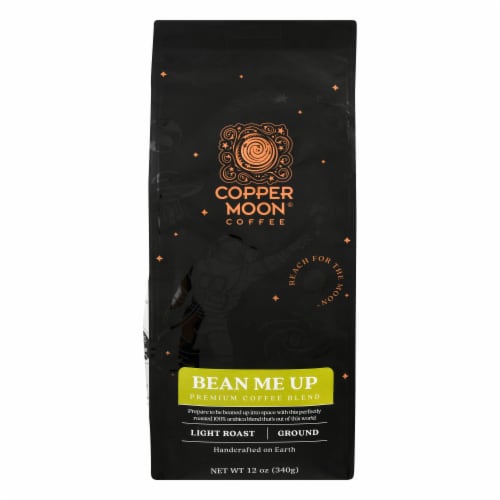 Copper Moon Bean Me Up Light Roast Ground Coffee Perspective: front