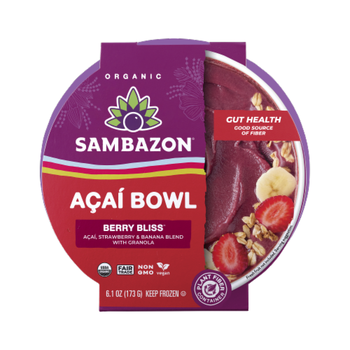 Sambazon® Organic Berry Bliss Acai Bowl Perspective: front