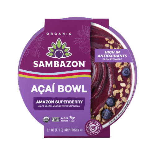 Sambazon® Amazon Superberry™ Acai Bowl Perspective: front