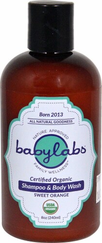 BabyLabs Sweet Orange Certified Organic Shampoo & Body Wash Perspective: front