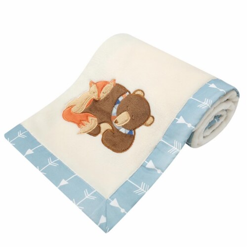 New Country Home 6062E 30 x 40 in. Be Brave Plush Blanket Perspective: front