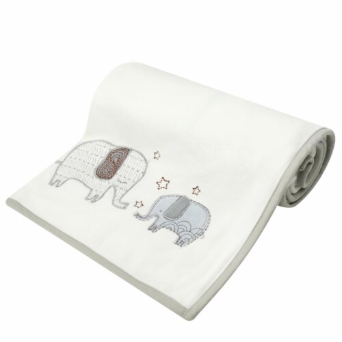 New Country Home 6056E Baby Girl Soft Elephant Blanket - 9.5 x 10 x 3 in. Perspective: front