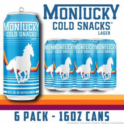 Qfc Montucky Cold Snacks Lager Beer 6 Cans 12 Fl Oz