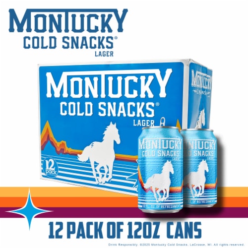 Montucky Cold Snacks American Lager Perspective: front